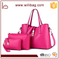 China Wholesale 3pcs Handtasche Set Damenmode Handtasche